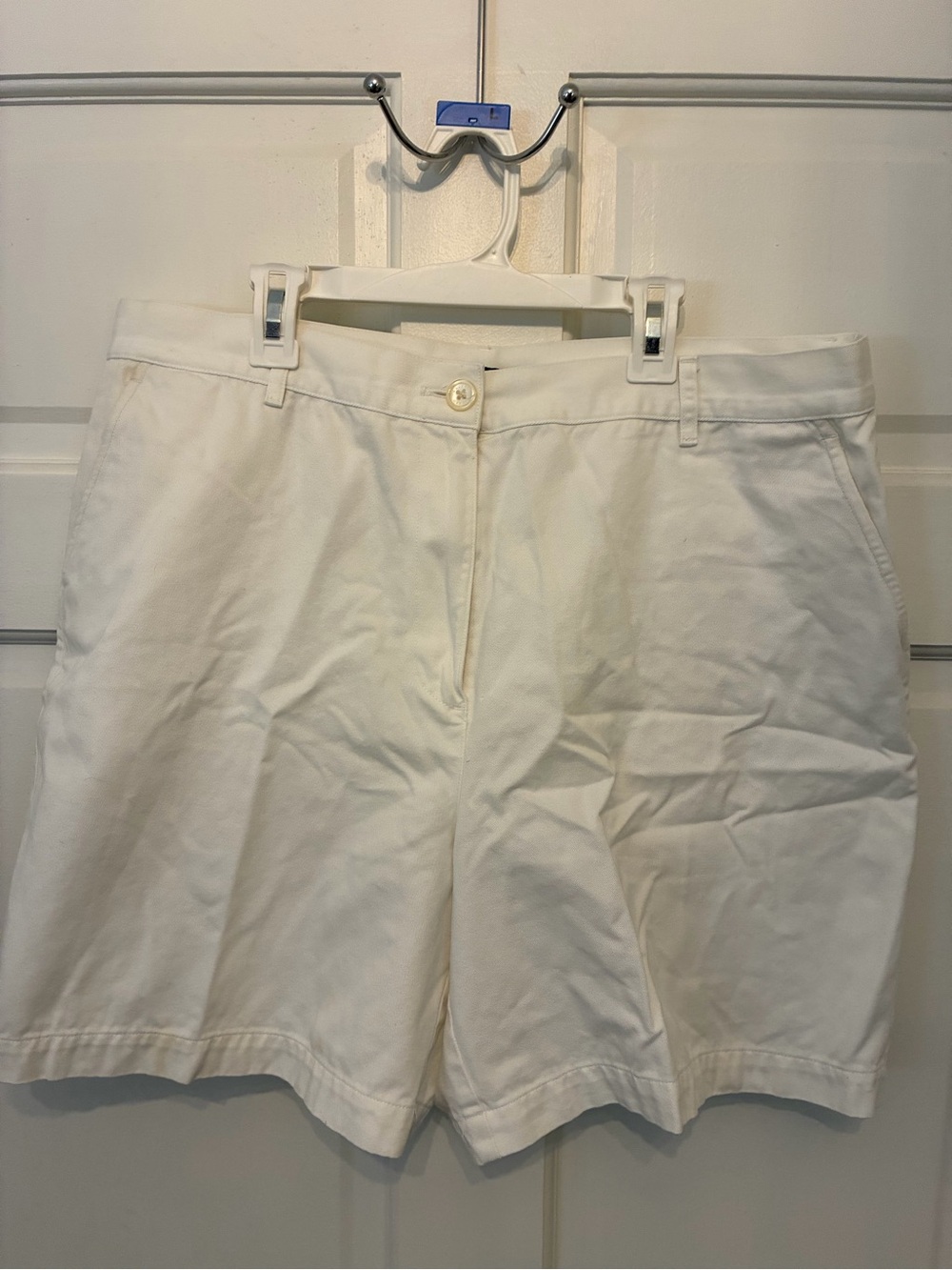 Ralph Lauren Cream Cotton Bermuda Shorts